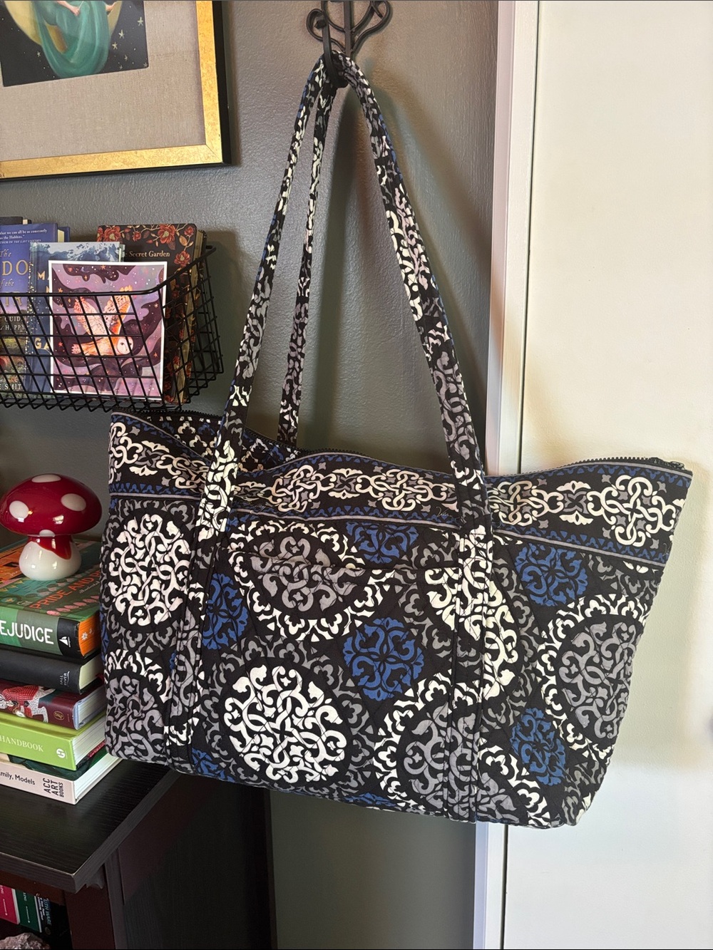 Vera Bradley Miller Tote in Canterbury Cobalt